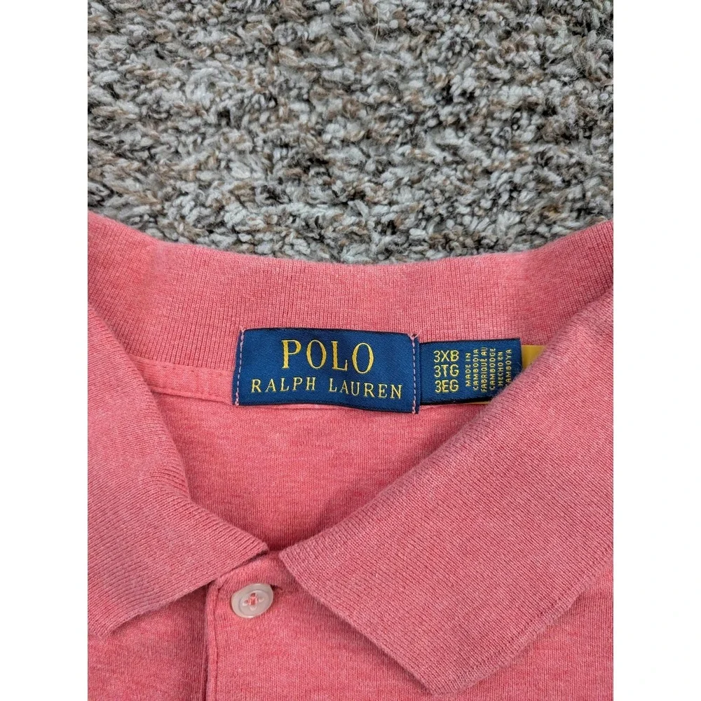 Polo Ralph Lauren Polo‎ Shirt Pony Logo Soft Red Mens 3XB